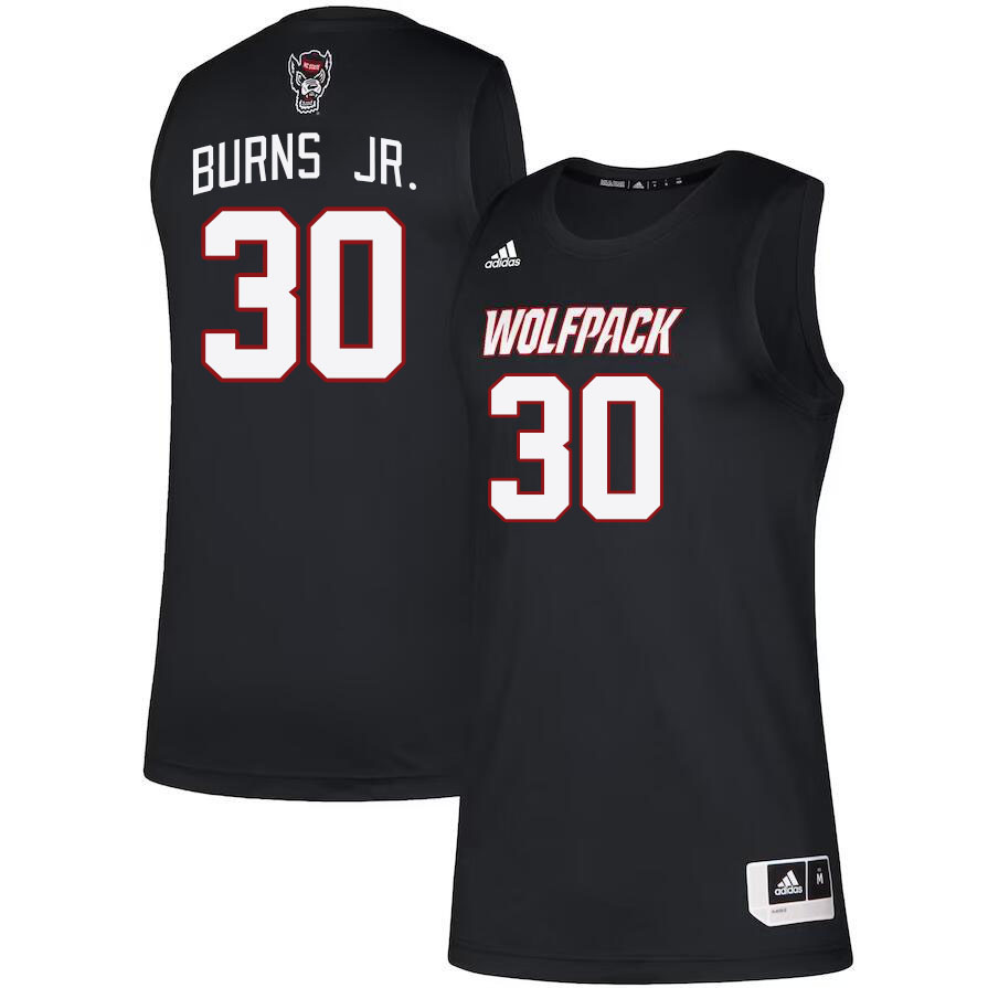 Men #30 DJ Burns Jr. NC State Wolfpack College Basketball Jerseys Stitched Sale-Black